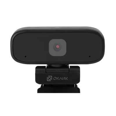 Камера Web Оклик OK-C015HD, 1 Мп, 1280×720, USB 2.0, с микрофоном, чёрная