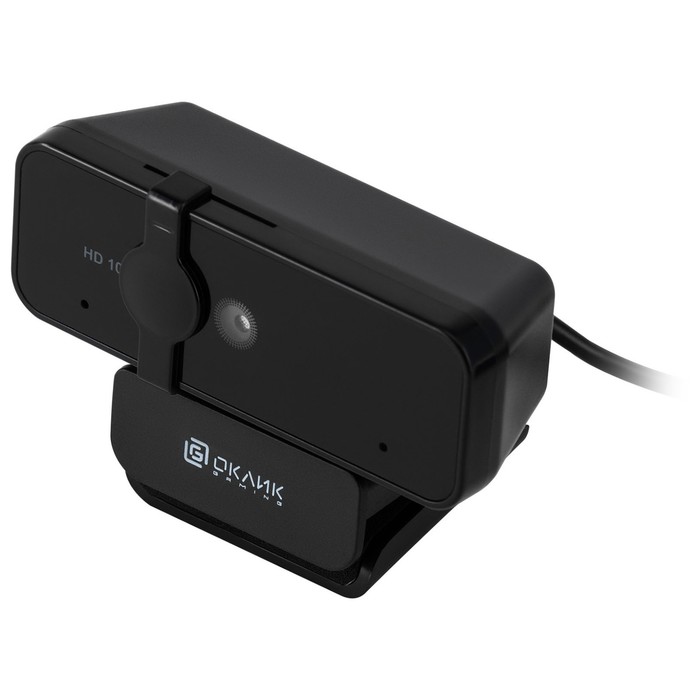 Камера Web Оклик OK-C21FH черный 2Mpix (1920x1080) USB2.0 с микрофоном - фото 51353758