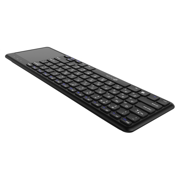 Клавиатура Оклик 830ST черный USB беспроводная slim Multimedia Touch - фото 51353876