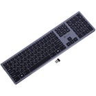 Клавиатура Оклик 890S серый USB беспроводная slim - Фото 6