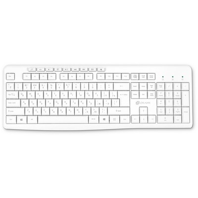 Клавиатура Оклик K225W белый USB беспроводная Multimedia (1875235)