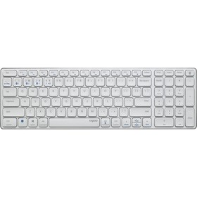Клавиатура Rapoo E9700M белый USB беспроводная BT/Radio slim Multimedia для ноутбука (14516)   10046