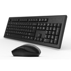 Клавиатура + мышь A4Tech 3000NS клав:черный мышь:черный USB беспроводная Multimedia - Фото 3