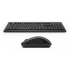 Клавиатура + мышь A4Tech 3000NS клав:черный мышь:черный USB беспроводная Multimedia - Фото 4