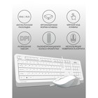 Клавиатура + мышь A4Tech Fstyler F1010 клав:белый/серый мышь:белый/серый USB Multimedia (F10   10046 - Фото 3