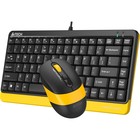 Клавиатура + мышь A4Tech Fstyler F1110 клав:черный/желтый мышь:черный/желтый USB Multimedia   100460 - Фото 3