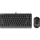 Клавиатура + мышь A4Tech Fstyler F1110 клав:черный/серый мышь:черный/серый USB Multimedia (F   10046 - Фото 1