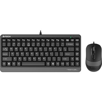 Клавиатура + мышь A4Tech Fstyler F1110 клав:черный/серый мышь:черный/серый USB Multimedia (F   10046