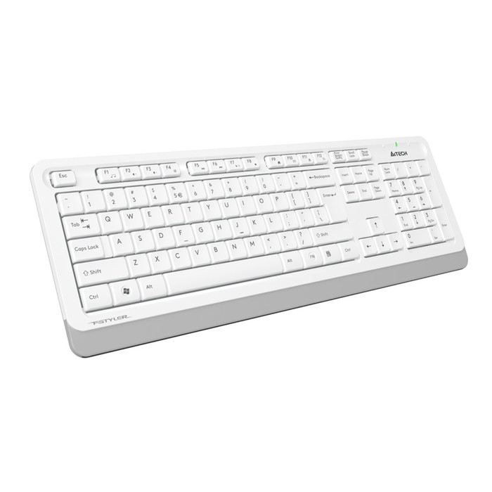 Клавиатура + мышь A4Tech Fstyler FG1010 клав:белый/серый мышь:белый/серый USB беспроводная M   10046 - фото 51354071