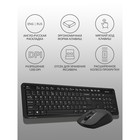 Клавиатура + мышь A4Tech Fstyler FG1012 клав:черный/серый мышь:черный USB беспроводная Multi   10046 - Фото 3