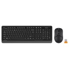 Клавиатура + мышь A4Tech Fstyler FG1012 клав:черный/серый мышь:черный USB беспроводная Multi   10046 - Фото 7