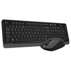 Клавиатура + мышь A4Tech Fstyler FG1012 клав:черный/серый мышь:черный USB беспроводная Multi   10046 - Фото 8