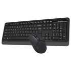 Клавиатура + мышь A4Tech Fstyler FG1012 клав:черный/серый мышь:черный USB беспроводная Multi   10046 - Фото 9