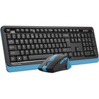 Клавиатура + мышь A4Tech Fstyler FG1035 клав:черный/синий мышь:черный/синий USB беспроводная   10046 - Фото 2