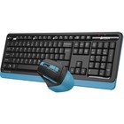 Клавиатура + мышь A4Tech Fstyler FG1035 клав:черный/синий мышь:черный/синий USB беспроводная   10046 - Фото 3