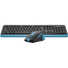 Клавиатура + мышь A4Tech Fstyler FG1035 клав:черный/синий мышь:черный/синий USB беспроводная   10046 - Фото 4