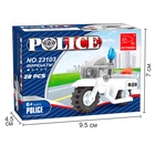 Конструктор «Полицейский мотоцикл», 28 деталей - Фото 3