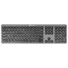 Клавиатура + мышь Оклик 300M клав:серый мышь:серый/черный USB беспроводная slim (1488402) - Фото 4