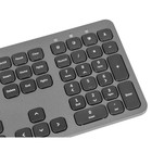 Клавиатура + мышь Оклик 300M клав:серый мышь:серый/черный USB беспроводная slim (1488402) - Фото 5