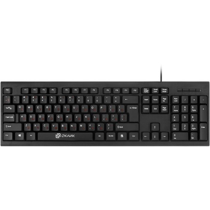 Клавиатура + мышь Оклик 620M клав:черный мышь:черный USB (475652) - фото 51354164
