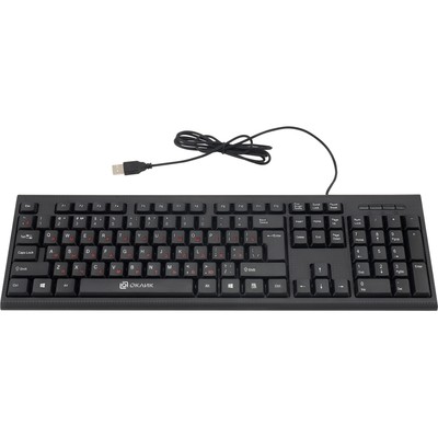 Клавиатура + мышь Oklick 630M, проводные, мембранная, оптическая, USB, чёрные (1091260)