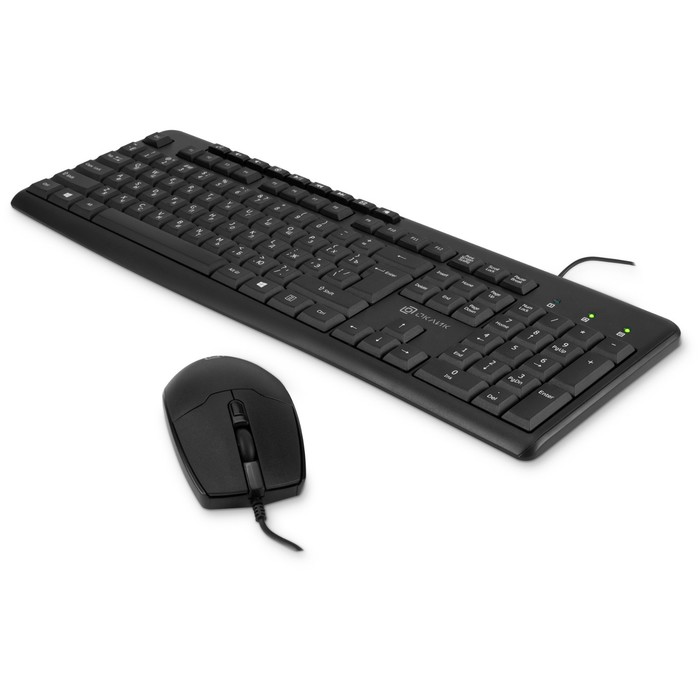 Клавиатура + мышь Оклик S650 клав:черный мышь:черный USB Multimedia (1875246) - фото 51354202