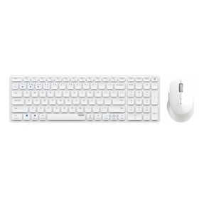 Клавиатура + мышь Rapoo 9700M WHITE клав:белый мышь:белый USB беспроводная Bluetooth/Радио s   10046