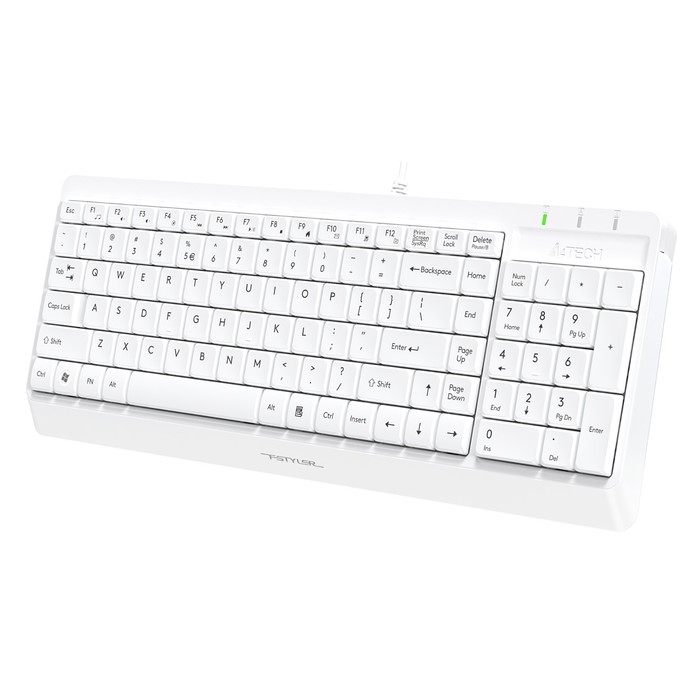 Клавиатура A4Tech Fstyler FK15 белый USB (FK15 WHITE) - фото 51354357