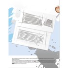 Клавиатура A4Tech Fstyler FK25 белый/серый USB slim - Фото 6