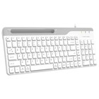 Клавиатура A4Tech Fstyler FK25 белый/серый USB slim - Фото 7
