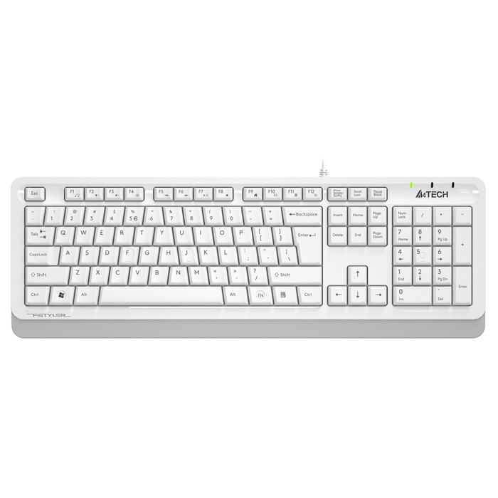 Клавиатура A4Tech Fstyler FKS10 белый/серый USB - Фото 1