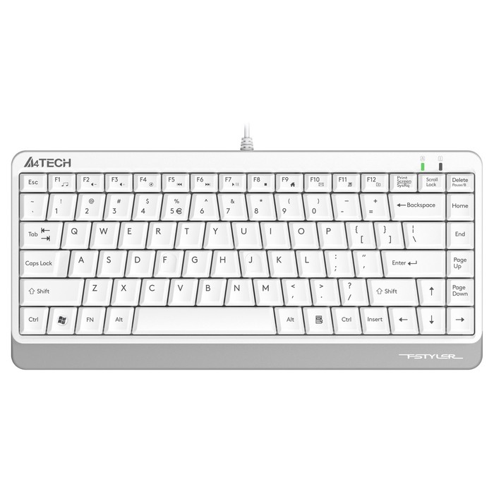 Клавиатура A4Tech Fstyler FKS11 белый/серый USB - Фото 1