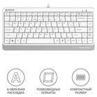 Клавиатура A4Tech Fstyler FKS11 белый/серый USB - Фото 2