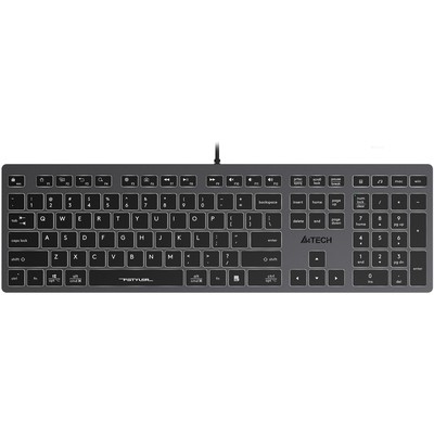 Клавиатура A4Tech Fstyler FX60H серый USB slim LED (FX60H GREY/WHITE)