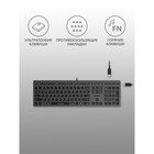 Клавиатура A4Tech Fstyler FX60H серый USB slim LED (FX60H GREY/WHITE) - Фото 3