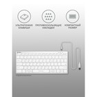 Клавиатура A4Tech Fstyler FX61 белый USB slim LED (FX61 WHITE) - Фото 3