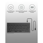 Клавиатура A4Tech Fstyler FX61 серый USB slim LED (FX61 GREY) - Фото 3