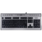Клавиатура A4Tech KLS-7MUU серебристый/черный USB slim Multimedia - Фото 1