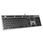 Клавиатура A4Tech KV-300H серый/черный USB slim - Фото 2