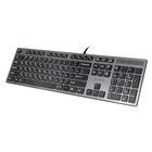 Клавиатура A4Tech KV-300H серый/черный USB slim - Фото 3