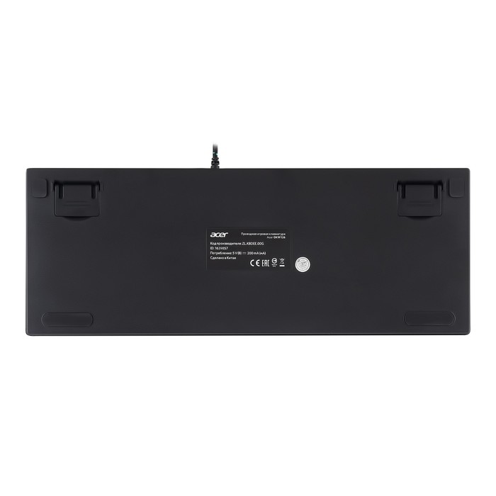 Клавиатура Acer OKW126 механическая черный USB for gamer LED (ZL.KBDEE.00G) - фото 51354543