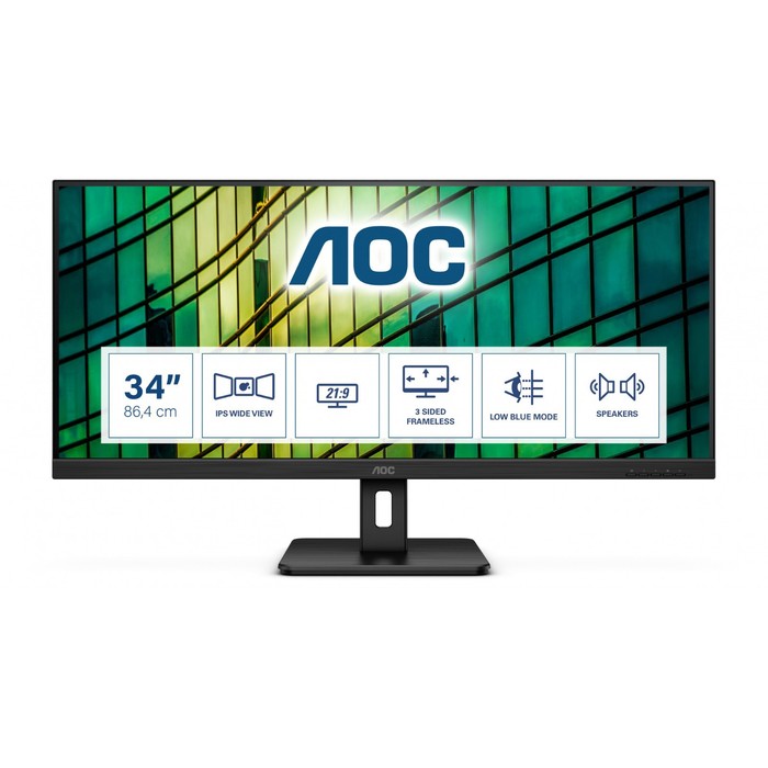 Монитор AOC 34" Gaming Q34E2A черный IPS LED 21:9 HDMI M/M матовая 250cd 178гр/178гр 2560x10   10046 - фото 51359433