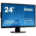 Монитор Iiyama 23.8" ProLite X2483HSU-B5 черный VA LED 16:9 HDMI M/M матовая 250cd 178гр/178 10046 - фото 51360136 Монитор Iiyama 23.8" ProLite X2483HSU-B5 черный VA LED 16:9 HDMI M/M матовая 250cd 178гр/178 10046 - фото 51360136