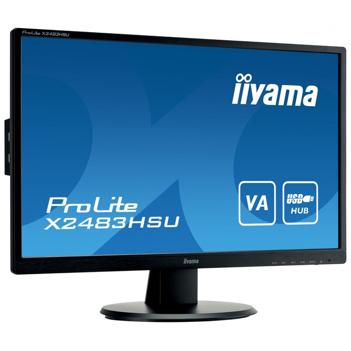 Монитор Iiyama 23.8" ProLite X2483HSU-B5 черный VA LED 16:9 HDMI M/M матовая 250cd 178гр/178   10046 - фото 51360137