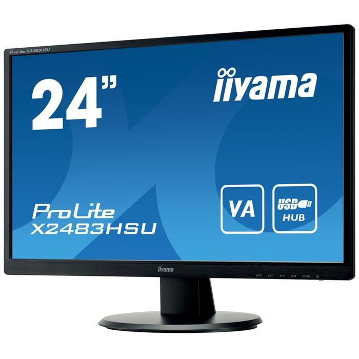 Монитор Iiyama 23.8" ProLite X2483HSU-B5 черный VA LED 16:9 HDMI M/M матовая 250cd 178гр/178   10046 - фото 51360138