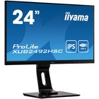 Монитор Iiyama 23.8" ProLite XUB2492HSC-B1 черный IPS LED 16:9 HDMI M/M матовая HAS Piv 250c   10046 - фото 51360167