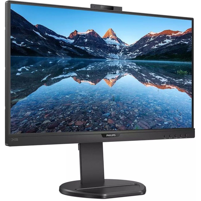 Монитор Philips 23.8" 243B9H черный IPS LED 4ms 16:9 HDMI M/M Cam матовая HAS Piv 250cd 178г   10046 - фото 51360563