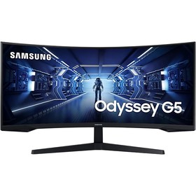 Монитор Samsung 34" Odyssey G5 C34G55TWWI черный VA LED 1ms 21:9 HDMI матовая 250cd 178гр/17   10046