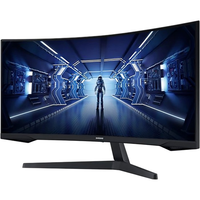 Монитор Samsung 34" Odyssey G5 C34G55TWWI черный VA LED 1ms 21:9 HDMI матовая 250cd 178гр/17   10046 - фото 51360782