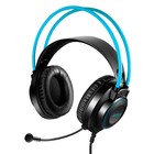 Наушники с микрофоном A4Tech Fstyler FH200i серый/синий 1.8м накладные оголовье (FH200I BLUE   10046 - Фото 7
